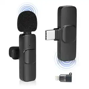Handy-Mikrofon Arubaitai Lavalier Mikrofon für Smartphone