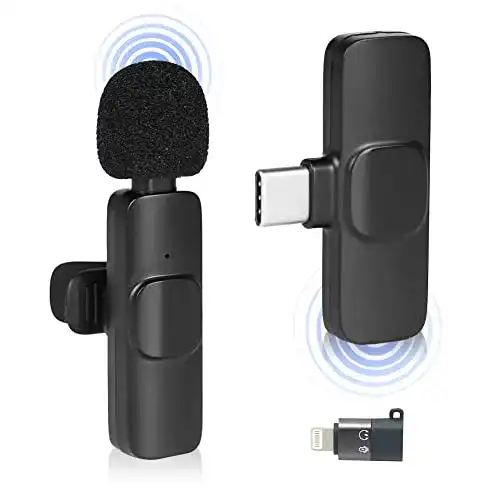 Handy-Mikrofon Arubaitai Lavalier Mikrofon für Smartphone