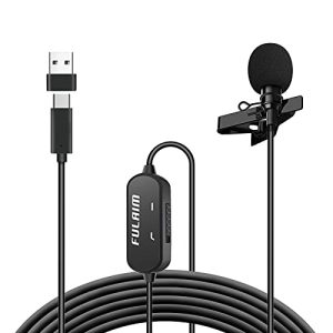 Handy-Mikrofon FULAIM USB Type C Lavalier Mikrofon