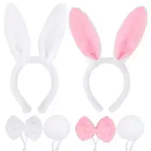 Hasenohren FLOFIA 2 Sets Haarreif Bunny Ohren
