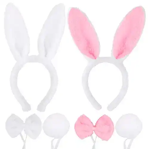 Hasenohren FLOFIA 2 Sets Haarreif Bunny Ohren