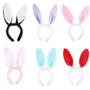 Hasenohren Formemory 6Pcs Plüsch Hase Ohren Haarbänder