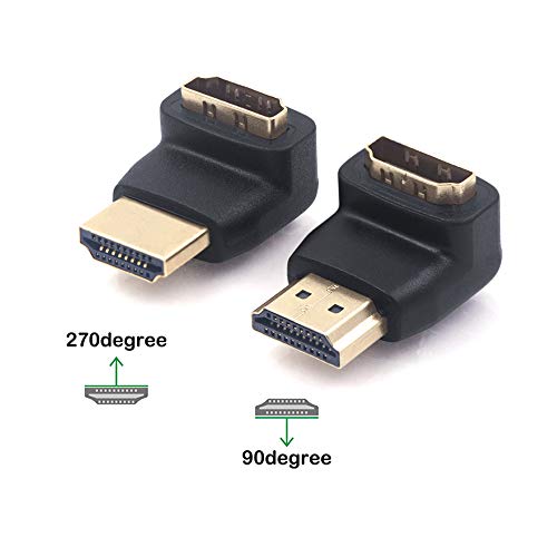 HDMI-Winkelstecker VCE 2 Stück HDMI Adapter abgewinkelt