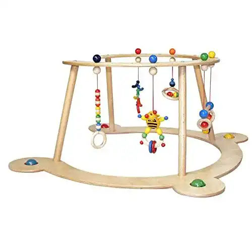 Hess-Holzspielzeug Hess-Spielzeug Lauflerngerät u. Spiel-Bogen