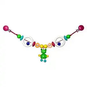 Hess-Holzspielzeug Hess-Spielzeug Wagenkette, Serie Frosch Toni