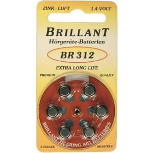 Hörgerätebatterien-312 Brillant 60 X BR 312