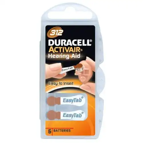 Hörgerätebatterien-312 Duracell DC-312 Activair, 60er Pack