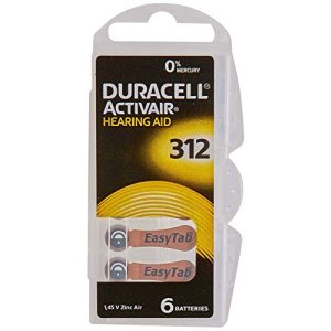 Hörgerätebatterien-312 Duracell Easytab DA 312, 10 x 6 Stück