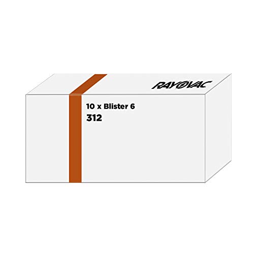 Hörgerätebatterien-312 Rayovac Lithium Knopfzellen 312 60er