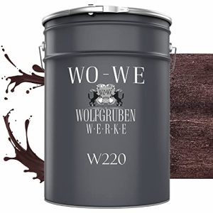 Holzschutzgel WO-WE Dickschichtlasur 2in1 Holzlasur Mahagoni
