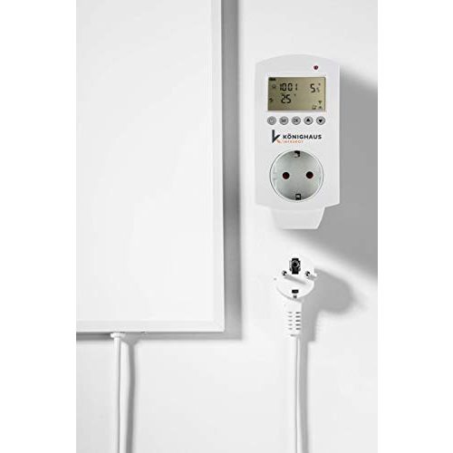 Infrarotheizung 600 Watt Könighaus, inkl. Smart Thermostat u. App