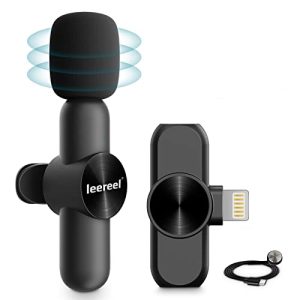 iPhone-Mikrofon Leereel Wireless Lavalier Mikrofon, Plug-Play