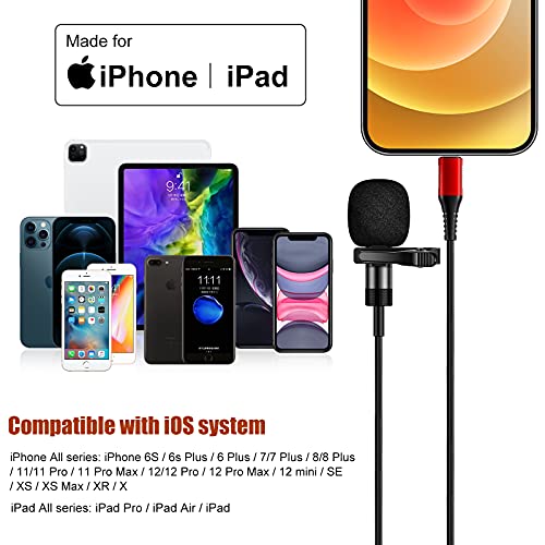 iPhone-Mikrofon Pixel MFi Lavalier Mikrofon für iPhone/iPad