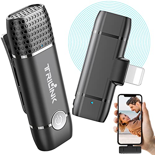 iPhone-Mikrofon TRILINK Wireless Lavalier Mikrofon, Plug Play