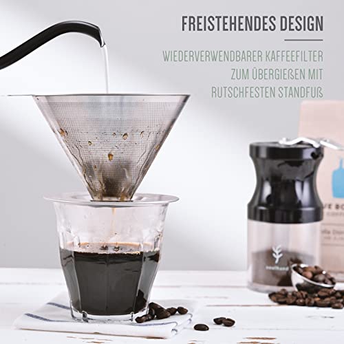 Kaffeefilter Edelstahl SOUL HAND Kaffeefilter mit Reinigungspinsel