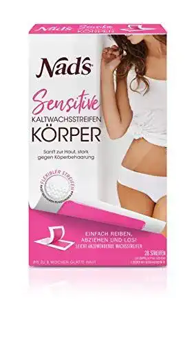 Kaltwachsstreifen Bikinizone Nad’s Nad’s, 28 Wachsstreifen