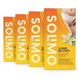 Kaltwachsstreifen Bikinizone Solimo Amazon-Marke, 4×16 Streifen