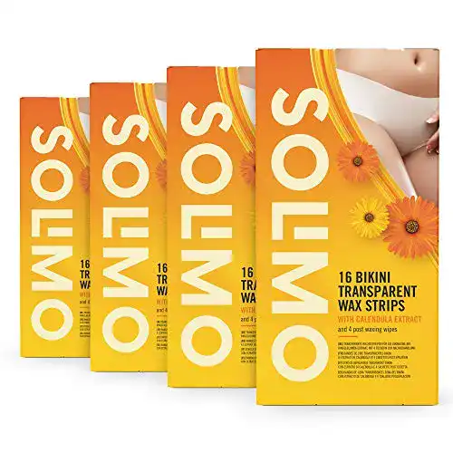 Kaltwachsstreifen Bikinizone Solimo Amazon-Marke: transparent