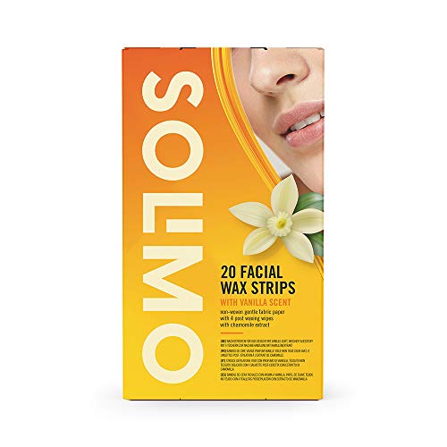 Kaltwachsstreifen Gesicht Solimo Amazon-Marke: Vanille-Duft