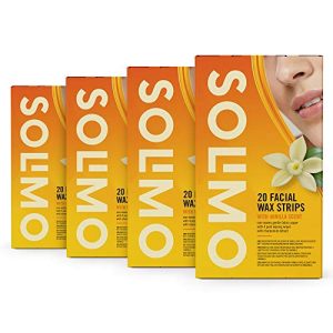 Kaltwachsstreifen Gesicht Solimo Amazon-Marke: Vanille-Duft