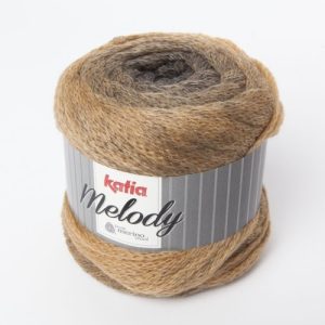 Katia-Wolle Katia Melody Farbe: Negro/Camel (204) 100 g