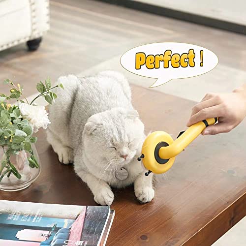 Katzenbürste HaroKing Premium Haustier Hundebürste mit Knopf