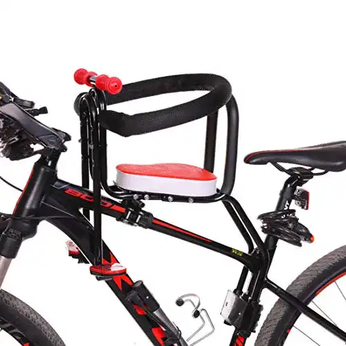 Kindersitz Fahrrad vorne Dittzz, mit Pedal Griff und Leitplanke