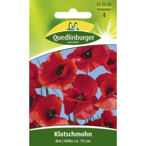 Klatschmohn-Samen Quedlinburger Klatschmohn, Rot
