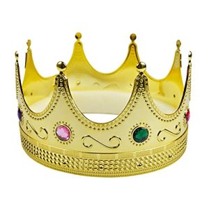 Königskrone Alsino Krone für König und Königinnen Kostüm Gold