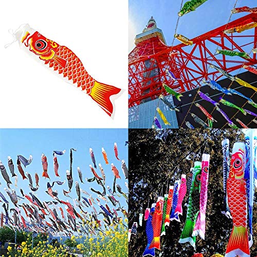 Koinobori Ulable Fünffarbige Karpfenflagge, bunt, japanischer Stil