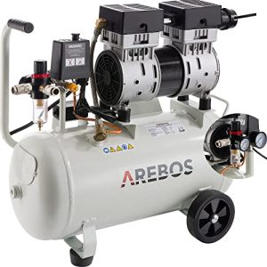 Kompressor 24l Arebos Flüsterkompressor 800W Ölfrei