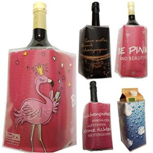 Kühlmanschette BierEx Flaschenkühler Motiv Flamingo