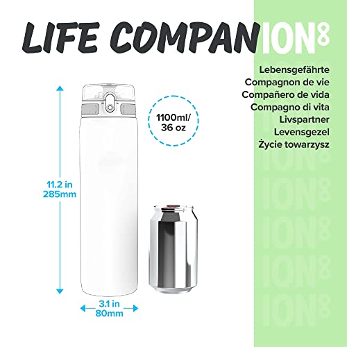 Kunststoff-Trinkflasche ion8 Auslaufsicher 1 liter Sport, BPA-frei