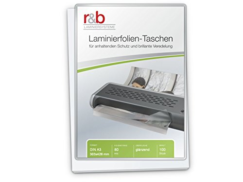 Die beste laminierfolie a3 rb ft a3 80 laminierfolien a3 303 x 426 mm Bestsleller kaufen
