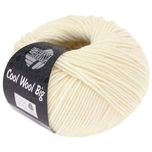 Lana-Grossa-Wolle Lana Grossa Cool Wool Big 50 g, Nr. 601 Ecru