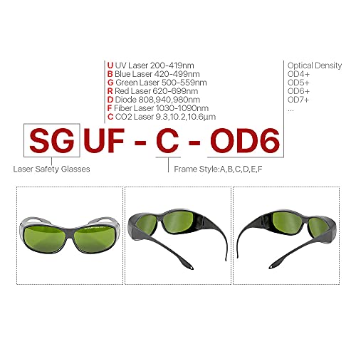 Laserschutzbrille Cloudray 1064nm Laser Goggles 850-1300nm