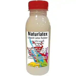 Latexmilch 1000liter Flüssiglatex 500 ml, naturfarben, flüssig