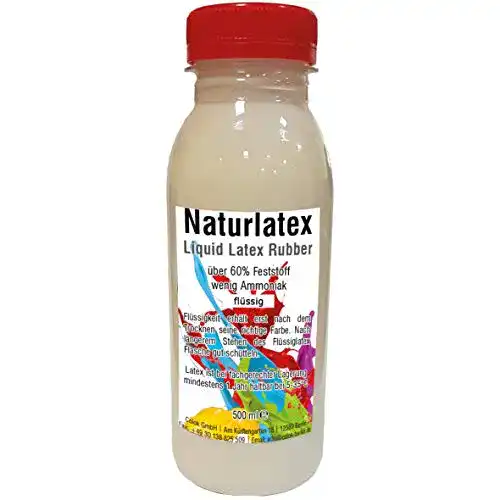 Latexmilch 1000liter Flüssiglatex 500 ml, naturfarben, flüssig