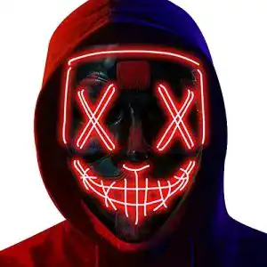 LED-Maske Generic Halloween Maske, 3 Beleuchtungsmodi