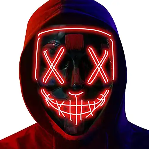 Die beste LED-Maske Generic Halloween Maske, 3 Beleuchtungsmodi 2026 Test Bestseller LED-Maske Generic Halloween Maske, 3 Beleuchtungsmodi