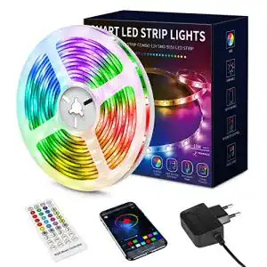 LED-Streifen 10m Beaeet Led Strip 10m, mit Fernbedienung u. App
