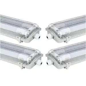 Leuchtstofflampe LEDLUX 4x G13 LED Feuchtraumleuchte 2x T8