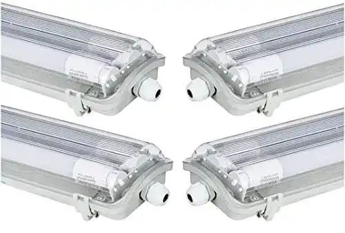 Leuchtstofflampe LEDLUX 4x G13 LED Feuchtraumleuchte 2x T8