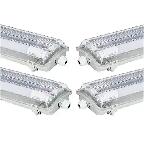 Leuchtstofflampe LEDLUX 4x G13 LED Feuchtraumleuchte 2x T8