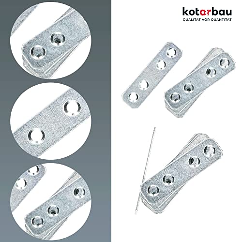 Lochplatten KOTARBAU 60 x 16 mm verzinkt Silber Flachverbinder