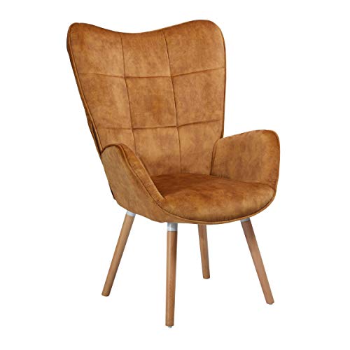 Die beste lounge sessel meuble cosy mit rueckenlehne massivholz stoff Bestsleller kaufen