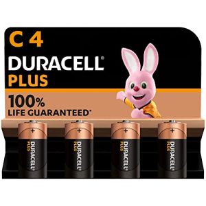 LR14-Batterie Duracell Plus C Baby Alkaline-Batterien, 1.5V, 4er