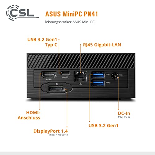 Lüfterloser Mini-PC CSL Computer Mini PC ASUS PN41