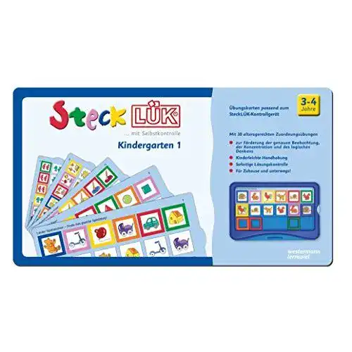 LÜK-Kasten LÜK Steck: Kindergarten 1: Alter 3 – 4 (blau)