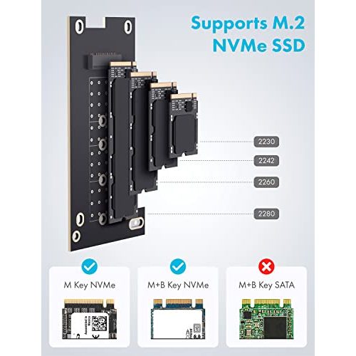 M-2-PCIe-Adapter GRAUGEAR, M.2 PCIe 4.0 Karte für M.2 NVMe
